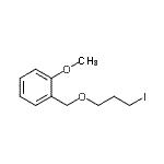 structure of CAS# 773092-62-9, 1-[(3-Iodopropoxy)methyl]-2-methoxybenzene;3-(2-METHOXYBENZYLOXY)-1-IODOPROPANE;BENZENE,1-[(3-IODOPROPOXY)METHYL]-2-METHOXY-