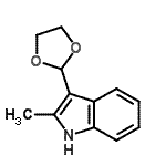 CAS#: 773094-30-7， 3-(1,3-Dioxolan-2-yl)-2-methyl-1H-indole
