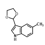 CAS#: 773094-42-1， 3-(1,3-Dioxolan-2-yl)-5-methyl-1H-indole