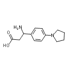 CAS#: 773119-89-4， 3-amino-3-(4-pyrrolidin-1-ylphenyl)propanoic acid