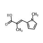 CAS 登录号：773120-52-8， (E)-2-甲基-3-(1-甲基吡咯-2-基)丙-2-烯酸