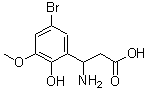 CAS#: 773122-63-7， 3-amino-3-(5-bromo-2-hydroxy-3-methoxy-phenyl)propanoic acid
