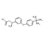 CAS#: 773125-02-3， 3-amino-3-[3-(4-tert-butylphenoxy)phenyl]propanoic acid