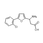CAS#: 773125-64-7， 3-amino-3-[5-(2-chlorophenyl)-2-furyl]propanoic acid