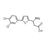 CAS#: 773125-94-3， 3-amino-3-[5-(3,4-dichlorophenyl)-2-furyl]propanoic acid