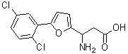 CAS#: 773125-95-4， 3-amino-3-[5-(2,5-dichlorophenyl)-2-furyl]propanoic acid
