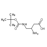 CAS#: 773126-09-3， 3-Amino-4-({[(2-methyl-2-propanyl)oxy]carbonyl}amino)butanoic acid