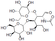 CAS 登录号：77356-46-8， N-[(2R,3R,4R,5R)-5,6-二羟基-1-氧代-3,4-二[[(2R,3R,4S,5R,6R)-3,4,5-三羟基-6-(羟基甲基)四氢吡喃-2-基]氧基]己烷-2-基]乙酰胺
