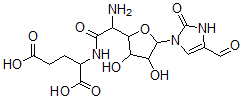 CAS#: 77368-62-8， 2-[[2-Amino-2-[5-(4-Formyl-2-Oxo-3H-Imidazol-1-Yl)-3,4-Dihydroxyoxolan-2-Yl]Acetyl]Amino]Pentanedioic Acid