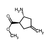 CAS 登录号：773822-43-8， 甲基(1R,2R)-2-氨基-4-亚甲基环戊烷羧酸酯