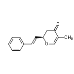CAS 登录号：773879-84-8， (2R)-5-甲基-2-[(E)-2-苯基乙烯基]-2,3-二氢-4H-吡喃-4-酮