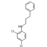 结构式 CAS# 774160-67-7, 2,4-二氯-N-(3-苯基丙基)苯胺
