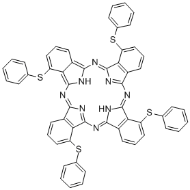 CAS#: 77492-98-9， 1,8,15,22-tetrakis(phenylthio)-29H,31H-Phthalocyanine