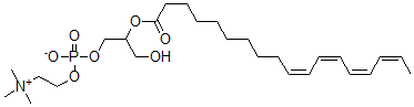 CAS#: 77518-34-4， [3-Hydroxy-2-[(10Z,12Z,14Z,16Z)-Octadeca-10,12,14,16-Tetraenoyl]Oxypropyl] 2-Trimethylazaniumylethyl Phosphate