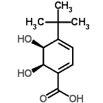 CAS#: 775267-87-3， (5S,6R)-5,6-Dihydroxy-4-(2-methyl-2-propanyl)-1,3-cyclohexadiene-1-carboxylic acid