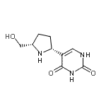 CAS#: 775270-48-9， 5-[(2R,5S)-5-(Hydroxymethyl)-2-pyrrolidinyl]-2,4(1H,3H)-pyrimidinedione
