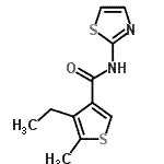 CAS#: 775299-49-5， 4-Ethyl-5-methyl-N-(1,3-thiazol-2-yl)-3-thiophenecarboxamide
