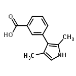 CAS#: 775322-46-8， 3-(2,4-dimethyl-1H-pyrrol-3-yl)benzoic acid