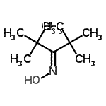 structure of CAS# 7754-22-5, N-Hydroxy-2,2,4,4-tetramethyl-3-pentanimine;2,2,4,4-Tetramethyl-3-pentanone oxime;2,2,4,4-TETRAMETHYL-3-PENTANONEOXIME;3-(hydroxyimino)-2,2,4,4-tetramethylpentane