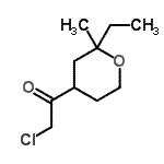 CAS#: 77554-95-1， 2-Chloro-1-(2-ethyl-2-methyltetrahydro-2H-pyran-4-yl)ethanone