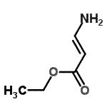 structure of CAS# 77570-30-0, Ethyl (2E)-3-aminoacrylate;Ethyl 3-Aminocinnamate