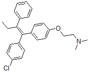 CAS#: 77588-46-6， 2-[4-[(E)-1-(4-Chlorophenyl)-2-Phenylbut-1-Enyl]Phenoxy]-N,N-Dimethylethanamine