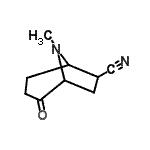 CAS#: 77603-69-1， 8-Methyl-2-oxo-8-azabicyclo[3.2.1]octane-6-carbonitrile