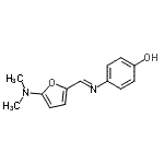 CAS#: 776232-62-3， 4-[(E)-{[5-(Dimethylamino)-2-furyl]methylene}amino]phenol