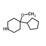CAS#: 776292-08-1， 4-Cyclopentyl-4-methoxypiperidine