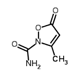 CAS 登录号：77643-86-8， 3-甲基-5-氧代-1,2-恶唑-2(5H)-甲酰胺