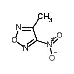结构式 CAS# 77666-53-6, 3-甲基-4-硝基-1,2,5-恶二唑