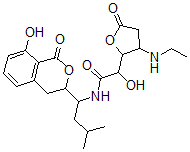 CAS#: 77700-96-0， 2-(3-Ethylamino-5-Oxooxolan-2-Yl)-2-Hydroxy-N-[1-(8-Hydroxy-1-Oxoisochroman-3-Yl)-3-Methylbutyl]Acetamide