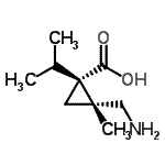 CAS#: 777043-13-7， (1R,2R)-2-(Aminomethyl)-1-isopropyl-2-methylcyclopropanecarboxylic acid