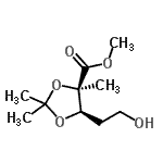 CAS#: 777076-78-5， Methyl 4-deoxy-2,3-O-isopropylidene-2-C-methyl-D-erythro-pentonate