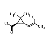 CAS#: 77748-14-2， (1R,3R)-3-[(1Z)-2-Chloro-1-propen-1-yl]-2,2-dimethylcyclopropanecarbonyl chloride