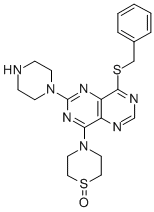 CAS#: 77749-76-9， 4-[4-(Phenylmethylsulfanyl)-6-Piperazin-1-Ylpyrimido[6,5-e]Pyrimidin-8-Yl]-1,4-Thiazinane 1-Oxide