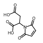 CAS 登录号：777918-24-8， 2-(2,5-二氧代-2,5-二氢-1H-吡咯-1-基)琥珀酸