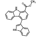 CAS#: 77828-60-5， Methyl 4-(1H-indol-3-yl)-9H-carbazole-1-carboxylate
