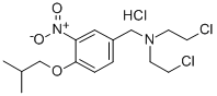 CAS#: 77905-55-6， Bis(2-Chloroethyl)-[[4-(2-Methylpropoxy)-3-Nitrophenyl]Methyl]Azanium Chloride