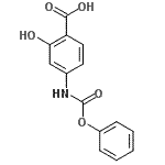 CAS#: 7796-18-1， 2-Hydroxy-4-[(phenoxycarbonyl)amino]benzoic acid