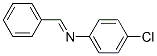 structure of CAS# 780-21-2, N-Benzylidene-4-Chloroaniline;N-(4-Chlorophenyl)-1-Phenyl-Methanimine;Benzylidene-(4-Chlorophenyl)Amine;4-Chloro-N-(Phenylmethylene)Benzeneamine