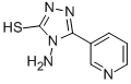 structure of CAS# 78027-00-6, 4-Amino-5-Pyridin-3-Yl-4H-[1,2,4]Triazole-3-Thiol;Zinc02228210;4-Amino-5-Pyridin-3-Yl-4H-[1,2,4]Triazole-3-Thiol;Bas 07784373