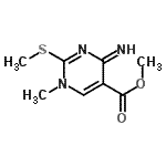 CAS#: 780728-22-5， Methyl 4-imino-1-methyl-2-(methylsulfanyl)-1,4-dihydro-5-pyrimidinecarboxylate