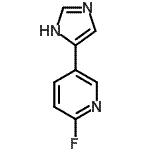 CAS#: 780749-63-5， 2-Fluoro-5-(1H-imidazol-5-yl)pyridine