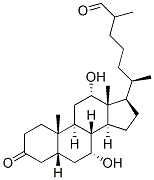 CAS#: 78094-13-0， (6R)-6-[(5R,7R,8R,9S,10S,12S,13R,14S,17R)-7,12-Dihydroxy-10,13-Dimethyl-3-Oxo-1,2,4,5,6,7,8,9,11,12,14,15,16,17-Tetradecahydrocyclopenta[a]Phenanthren-17-Yl]-2-Methylheptanal
