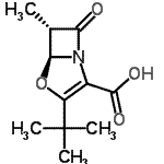 CAS#: 781584-92-7， (5S,6S)-6-Methyl-3-(2-methyl-2-propanyl)-7-oxo-4-oxa-1-azabicyclo[3.2.0]hept-2-ene-2-carboxylic acid