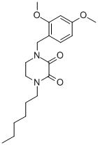 CAS#: 78201-59-9， 1-[(2,4-Dimethoxyphenyl)Methyl]-4-Hexylpiperazine-2,3-Dione