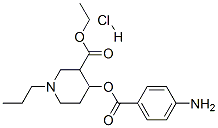 CAS#: 78219-29-1， Ethyl 4-(4-Aminobenzoyl)Oxy-1-Propylpiperidine-3-Carboxylate Hydrochloride
