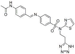 CAS#: 78311-71-4， N-[4-[[4-[2-(2H-Tetrazol-5-Yl)Ethyl-(1,3-Thiazol-2-Yl)Sulfamoyl]Phenyl]Iminomethyl]Phenyl]Acetamide