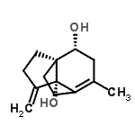 CAS#: 783322-13-4， (1S,5S,9R)-7-Methyl-4-methylenetricyclo[4.3.2.0<sup>1,5</sup>]undec-6-ene-5,9-diol